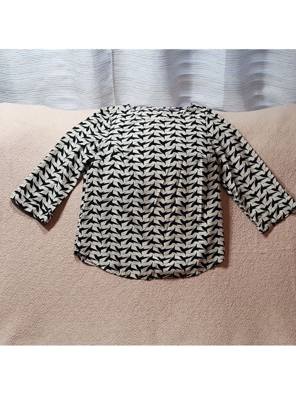 Pixley Stitch Fix Bixby Bird Print 3/4 Tab Sleeve Blouse - Size XS